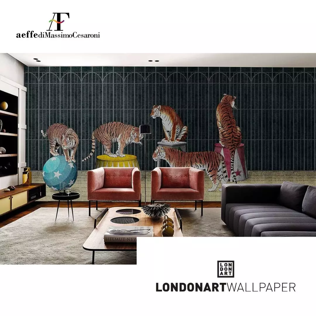 london art wall paper arredamento design
